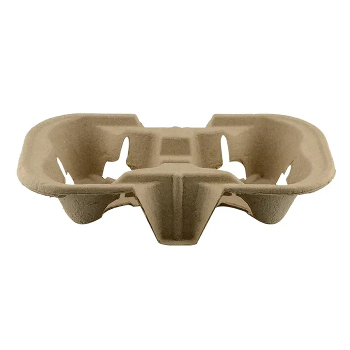 Paper cup tray 2-grid from disposablesInc.com. The best import service in China. Import your disposable items from us.